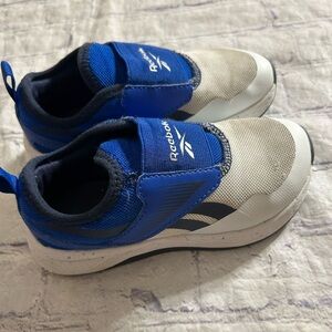 REEBOK NANO PLAY SNEAKERS SUPPORTIVE STRAP BLUE/BLACK/WHITE BOYS SIZE 11